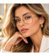 Tom Ford TF 6049-B ECO 028-Damskie Okulary , Oprawki Złote
