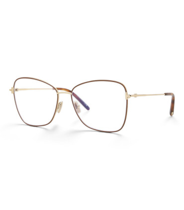 Tom Ford TF5906-B  046-Damskie Okulary , Oprawki Brązowe-Złote