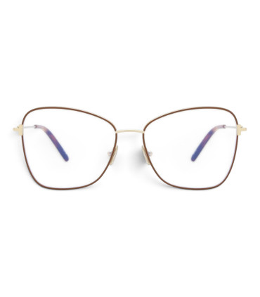 Tom Ford TF5906-B  046-Damskie Okulary , Oprawki Brązowe-Złote