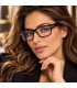 Tom Ford TF5941-B 053-UNISEX Okulary , Oprawki Brązowe
