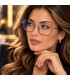 Tom Ford TF5739-B 001-Damskie Okulary,Oprawki Czarne, Złote
