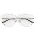 Gucci GG1414O 002-Damskie Okulary , Oprawki Srebne
