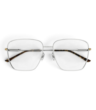 Gucci GG1414O 002-Damskie Okulary , Oprawki Srebne