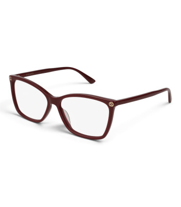Gucci GG0025O 007-Damskie Okulary , Oprawki Bordowe