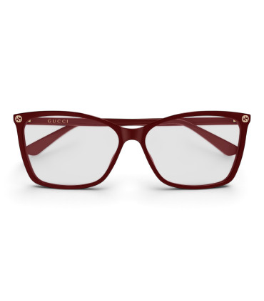 Gucci GG0025O 007-Damskie Okulary , Oprawki Bordowe