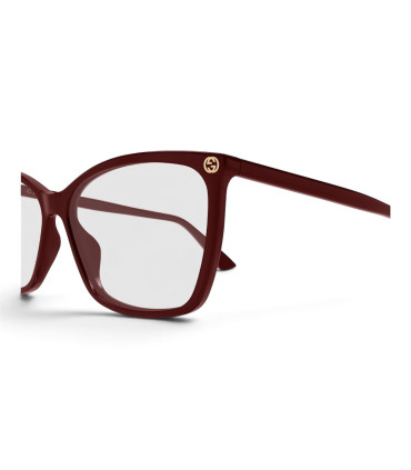 Gucci GG0025O 007-Damskie Okulary , Oprawki Bordowe