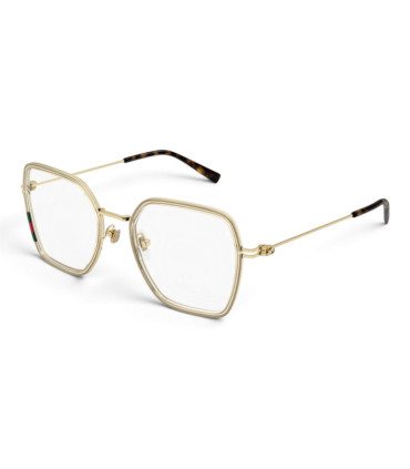 Gucci GG1850O 003-Damskie Okulary , Oprawki Złote