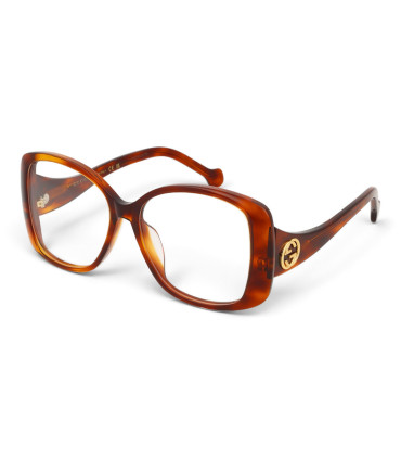 Gucci - GG1236OA 002 Damskie Okulary , Oprawki Havana
