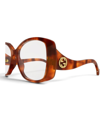 Gucci - GG1236OA 002 Damskie Okulary , Oprawki Havana