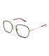 Gucci -GG1198OA 001 UNISEX Okulary , Oprawki Złoto-Czarne