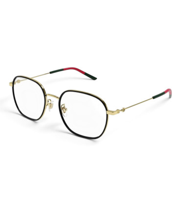 Gucci -GG1198OA 001 UNISEX Okulary , Oprawki Złoto-Czarne