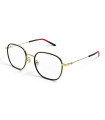 Gucci -GG1198OA 001 UNISEX Okulary , Oprawki Złoto-Czarne