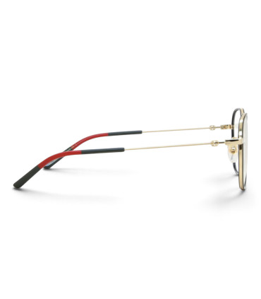 Gucci -GG1198OA 001 UNISEX Okulary , Oprawki Złoto-Czarne